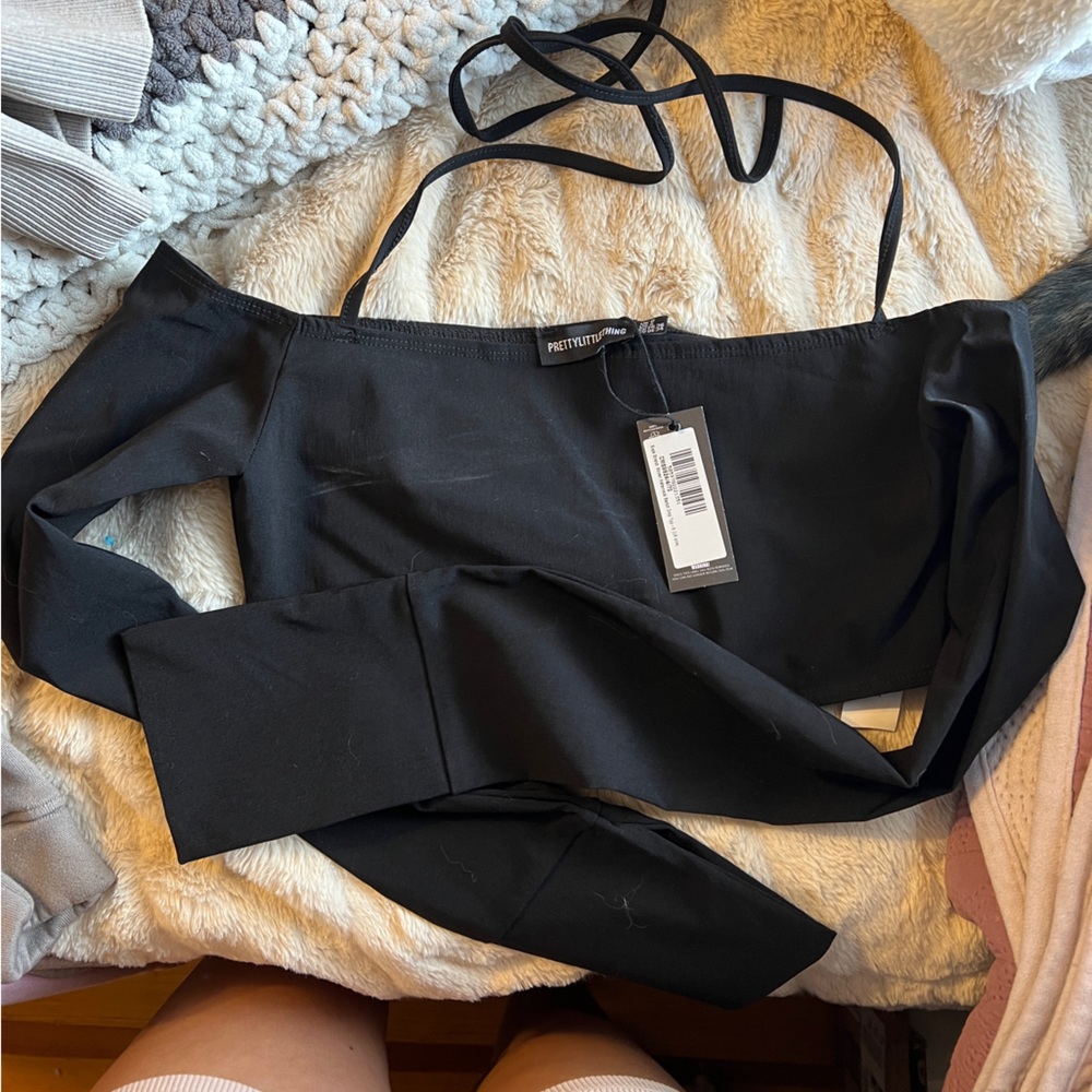 Pretty little thing halter neck crop top
